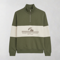 Quarter Zip Jumper - Vineyard Green
