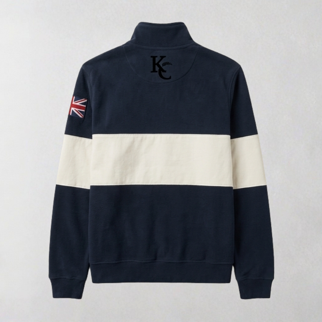 Quarter Zip Jumper - Navy