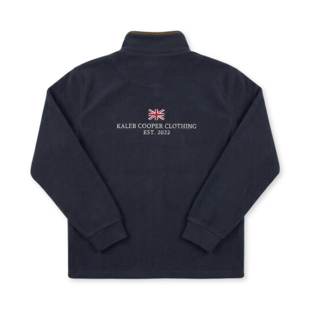 Ladies Half Zip Fleece - Navy