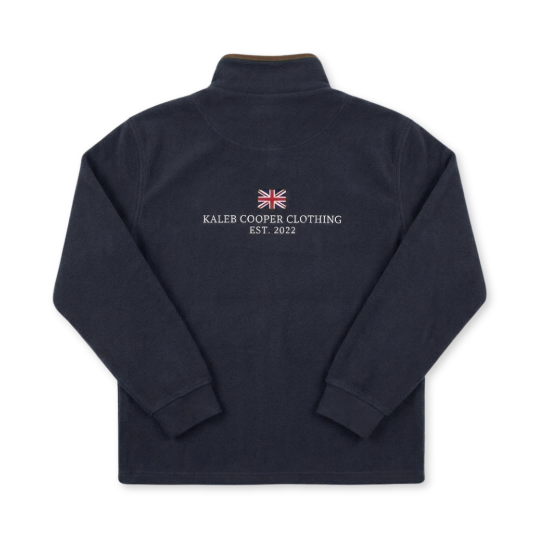 Ladies Half Zip Fleece - Navy